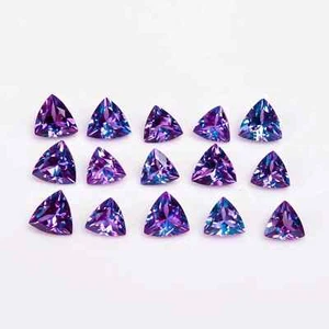 8x8 MM (15 Pcs) Natural Color Change Alexandrite Certified Loose Gemstone Lot - Picture 1 of 5