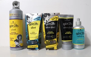 Schwarzkopf GOT2B Styling Gel, Glue & Spray Lot - Picture 1 of 2