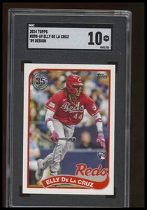 2024 Topps #89B-69 Elly De La Cruz 1989 35th Anniversary Cincinnati Reds SGC 10 - Picture 1 of 2