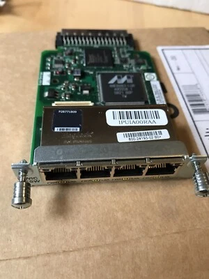 Cisco HWIC-4ESW (HWIC-4ESW=) Cisco 4-Port Fast Ethernet or 10/100 HWIC Module - Image 1 of 3