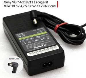 CARGADOR FUENTE ALIMENTACIÓN SONY VGP-AC19V11 19.5V 4.7A 90W 6.5mm para VAIO LAPTOP MMA - Imagen 1 de 3