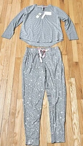 Jaclyn Intimates-Women's 2-Piece Soft As A Cloud Long Pajama/Lounge Set-Large - Picture 1 of 5