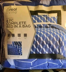 Mainstays Twin Size  6pc. Bedding Set - Brand New  - Picture 1 of 6