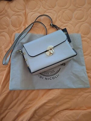 NICOLI  Italian Leather  Satchel Handbag Womens Bag Purse NWT - Image 1 of 4