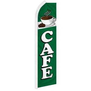 10 x "CAFE" advertising super flag swooper banner business sign coffee espresso - Picture 1 of 10