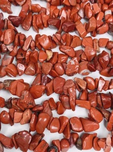 Natural Red Jasper Nugget Pebble Irregular Shaped Chip Beads 32" Strand Crystal - Picture 1 of 10