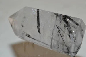 45mm"Hand-Selected/Powerful Energy/AAAA+"~Black TOURMALINATED QUARTZ Point F1326 - Picture 1 of 8