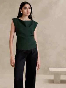 Banana Republic IRIS CREPE TOP BLOUSE MEDIUM M #817602 NEW - Picture 1 of 1