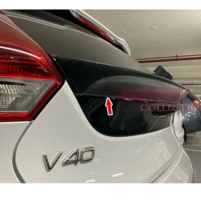 Matte Black Fit For Volvo V40 5DR Hatchback Rear Middle Trunk Spoiler T5 2019 - Imagem 1 de 4