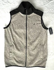 Chaleco polar con cremallera completa Nautica para niños brezo avena nuevo con etiquetas: talla XL - Imagen 1 de 9