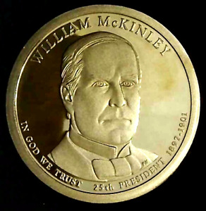 2013 S $1 US Presidential Dollar Coin 25 William McKinley GDC Proof 22lrr0725-1