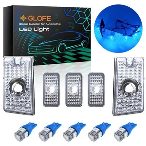 Blue LED Cab Roof Lights Clear Housing Direct Replacement, Compatible with - Picture 1 of 9