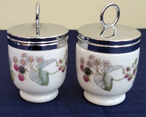 2 - Royal Worcester Porcelain Egg Coddler Lavinia Berries - Picture 1 of 6