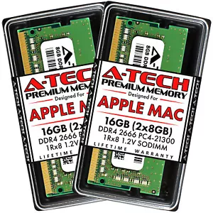 16GB 2x 8GB DDR4 2666 SODIMM Mac Memory RAM for APPLE iMac 2019 5K Retina A2115 - Picture 1 of 11