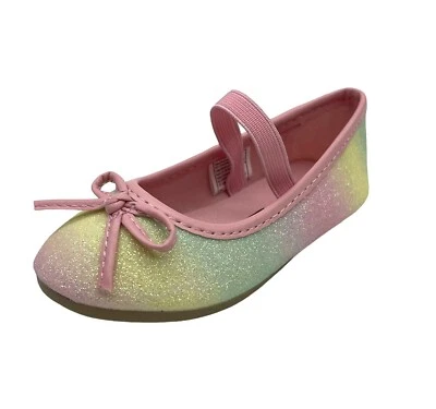 Smartfit Toddler Rainbow Glittery Mary Jane Ballet Flat Shoes Size 6 - Image 1 of 4