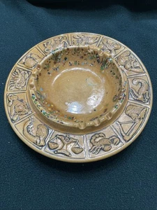 VINTAGE Horoscope Ashtray Astrology Ash Tray Beautiful Design Ceramic - Picture 1 of 3