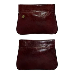 Vintage 60s 70s ETIENNE AIGNER Leather Coin Wallet Purse Keychain Key Pouch Bag - Picture 1 of 24