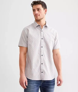 NEU Departwest Herren Button Down Hemd grau mit rosa Pfeilen - Größe XL - UVP $ 39 - Bild 1 von 7