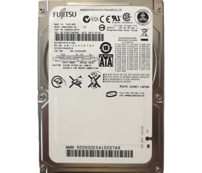 Fujitsu MHW2160BJ G2 CA06855-B076 0EFEDD-0000001A (K30) Thailand 160gb Sata 2007 - Image 1 of 4