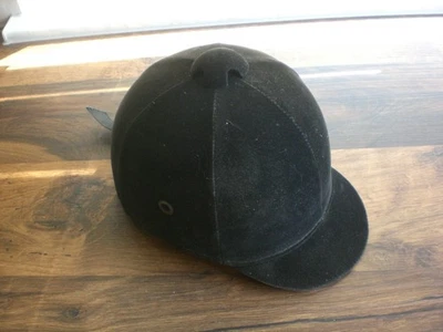 Reithelm DMS Gr. 56 samt 7016 schwarz  6 7/8 Reitkappe Kinder - Bild 1 von 4