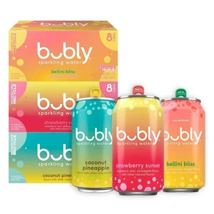 bubly Sparkling Water Variety Pack, 12 fl oz., 24 pk. - Picture 1 of 4