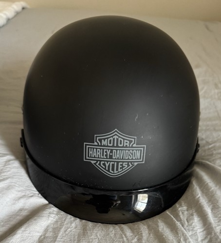 Harley Davidson Overdrive Black Low Profile 1/2 Motorcycle Helmet