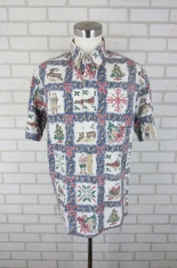 VTG 2000 Reyn Spooner Pullover Shirt Mens XL Mele Kalikimaka Christmas Hawaiian - Picture 1 of 16