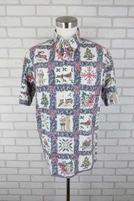 VTG 2000 Reyn Spooner Pullover Shirt Mens XL Mele Kalikimaka Christmas Hawaiian - Image 1 of 4