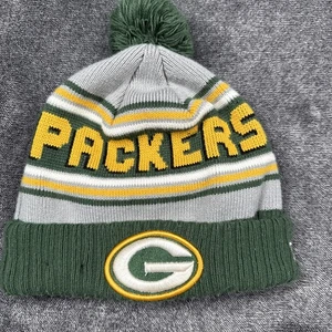NEW ERA Green Bay Packers Pom Beanie Herren One Size Cuffed NFL Mütze Cap - Bild 1 von 4