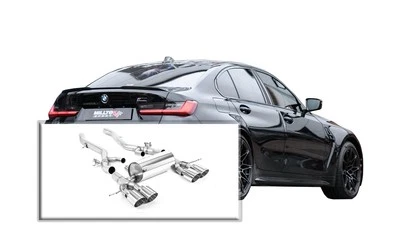 Milltek Sportauspuffanlage BMW M3 G80 Limousine, Endrohr 4x115mm rund Poliert - Bild 1 von 4