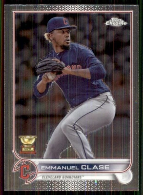2022 Topps Chrome Sonic #130 Emmanuel Clase Cleveland Indians - Image 1 of 2