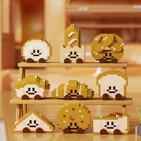 Bread Head Swiss Roll Basque Building Blocks Educational Toy Gift