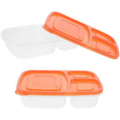  2 pezzi Rinominabile Box di plastica Pratico Cibo pratico Contenitore Pranzo - Immagine 1 di 4