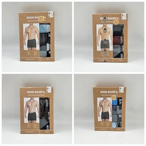 5 Pack EDDIE BAUER Men's S M L Performance Micro Mesh Boxer Briefs Assorted - Picture 1 of 7