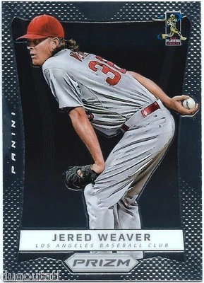 ⚾️ 2012 ~ Panini Prizm #60 ~ Jered Weaver ~ Los Angeles Angels ~ Casi nuevo = 8 Foto 1 de 2