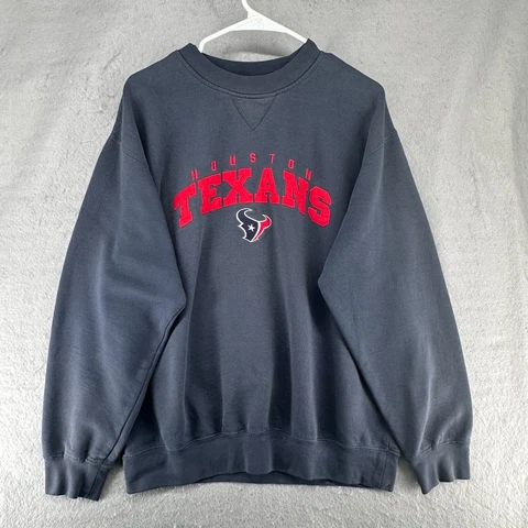 NFL Houston Texans Quinn COTTON Fleece  Sweater Navy Blue SIZE MEDIUM Cover