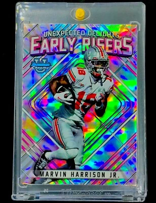 MARVIN HARRISON JR. ROOKIE REFRACTOR Holo SP Insertar Tarjeta RC ESTADO OHIO Foto 1 de 4