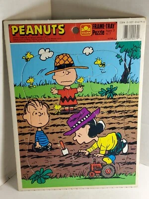  Rompecabezas Bandeja Marco Dorado Vintage - CACAHUETES - 12 Piezas - 4579B-3 Foto 1 de 4