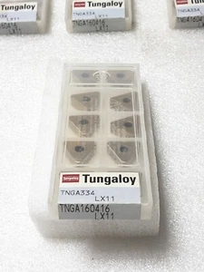 10 Pcs. - Tungaloy TNGA160416 LX11, TNGA334, 6808112, Turning Inserts N£W - Picture 1 of 6