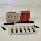 Vintage Osmiroid Italic Pen Set Fountain Pens 9 Italic Nib Units