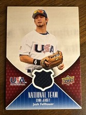 2009 Upper Deck Josh Fellhauer National Team Jersey Patch Relic USA-JF