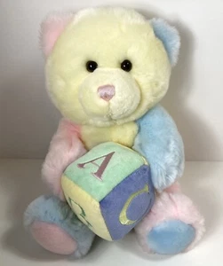"Aurora Baby OSO DE PELUCHE Pastel Musical ABC Canción Bloque de Color Peluche Relleno 10""" - Imagen 1 de 15