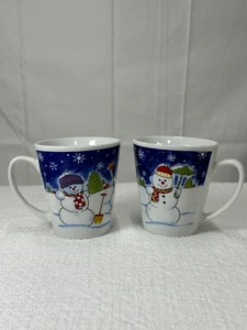 Schneemann Weihnachten Kaffeetassen von GW - 2er Set Urlaub Winter Schnee Kaffeetassen - Bild 1 von 4