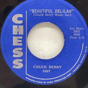 Chuck Berry 45 Beautiful Delilah / Vacation Time Chess R&B rocker Chess - Picture 1 of 3