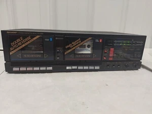 Sharp RT-W800 Dual Cassette Deck Recorder Player *Read Description* #1959 - Picture 1 of 18