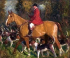 Canvas print On the hunt Oil painting HD printed on canvas L1754