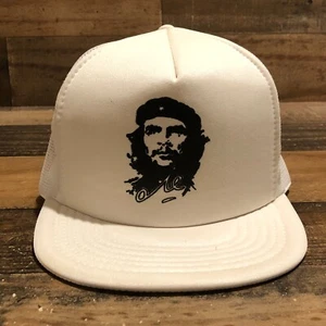 Cappello Vintage Che Guevara Snapback Trucker Cap Uomo Bianco Nero Grafica anni 90 LEGGI - Foto 1 di 13