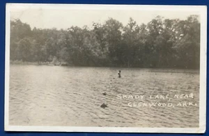 Glenwood Arkansas ar Shady Lake real photo postcard RPPC - Picture 1 of 2