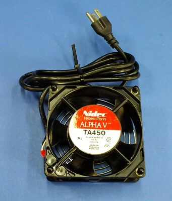 NIDEC TORIN TA450: 30108-10 IMPEDENCE PROTECTED Fan 115V ~.26/.21A,~60Hz w/ plug - Image 1 of 4