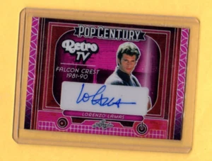 LORENZO LAMAS  7/7   2024 Leaf Pop Century  RETRO TV   Autograph CARD - Picture 1 of 2